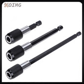 1/4 collas sešstūra kāta ātrās atbrīvošanas skrūvgrieža magnētiskais uzgaļu turētājs ar regulējamu apkakles pagarinājuma stieni 60 mm 100 mm 150 mm