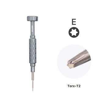 Κιτ κατσαβιδιών ακριβείας REFOX RS-1 Convex Cross Torx T2 Y0.6 Pentalobe Phillips για επισκευή ρολογιού τηλεφώνου τηλεφώνου Εργαλείο ανοίγματος