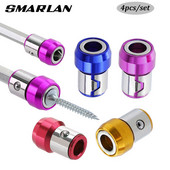 4 gab./komplektā Magnētiskā uzgaļa turētājs sakausējums Elektriskā magnētiskā gredzena skrūvgrieža uzgalis Pretkorozijas spēcīgs magnētētājs Phillip Drill Bit