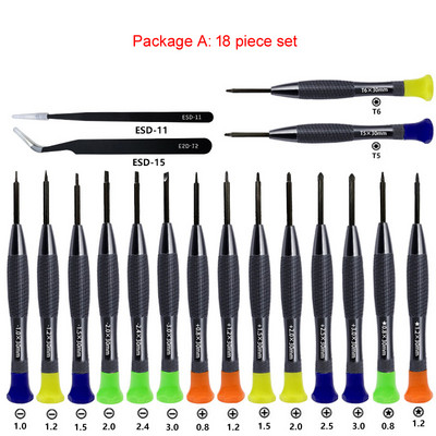 WOZNIAK kalakaalu käepideme kruvikeeraja hooldus demonteerimistööriistad iPhone'i jaoks Android telefoni kellad kellad lahtivõtmise tööriistakomplekt