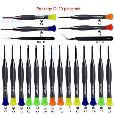 WOZNIAK kalakaalu käepideme kruvikeeraja hooldus demonteerimistööriistad iPhone'i jaoks Android telefoni kellad kellad lahtivõtmise tööriistakomplekt