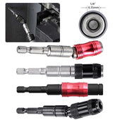 Μύτες κατσαβιδιού με εξαγωνικό μαγνητικό δακτύλιο 1/4" Τρυπάνι χειρός Εργαλεία τρυπανιού Επέκταση ράβδος γρήγορης αλλαγής βάσης Οδηγός κίνησης Βιδωτή μύτη τρυπανιού