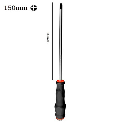 1 db hornyos kereszt csavarhúzó 100/125/150 mm-es mágneses 6 mm-es hegyű kalapálható többfunkciós kézi kézi szerszámok javításához