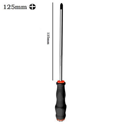 1 db hornyos kereszt csavarhúzó 100/125/150 mm-es mágneses 6 mm-es hegyű kalapálható többfunkciós kézi kézi szerszámok javításához