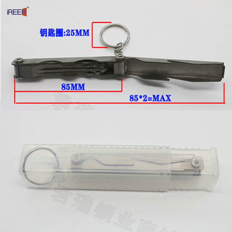 11 viename remonto šaltkalvio įrankiai Sulankstomos šukos nerūdijančio plieno namų spynų atidarytuvo įrankiai