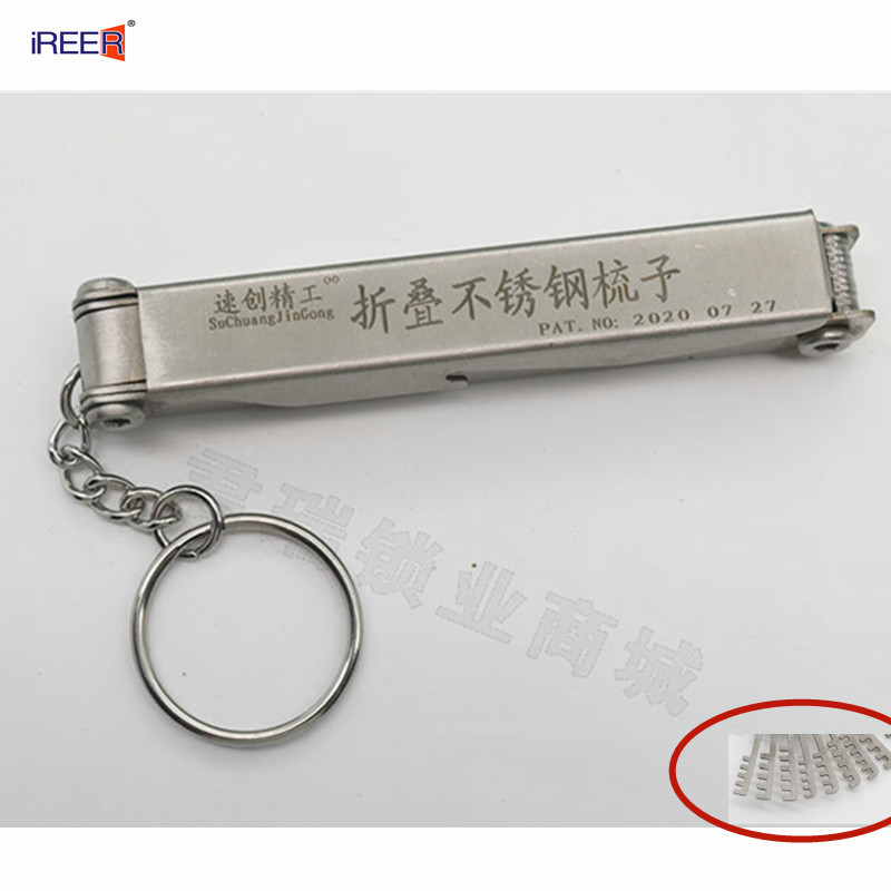 11 viename remonto šaltkalvio įrankiai Sulankstomos šukos nerūdijančio plieno namų spynų atidarytuvo įrankiai