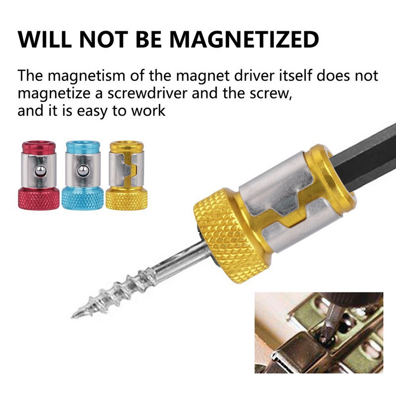 CMCP magnētiskā uzgaļa turētāja sakausējuma elektriskā magnētiskā gredzena skrūvgrieža uzgaļa pretkorozijas spēcīgs magnetizators urbjmašīnas magnētiskajam uzgalim