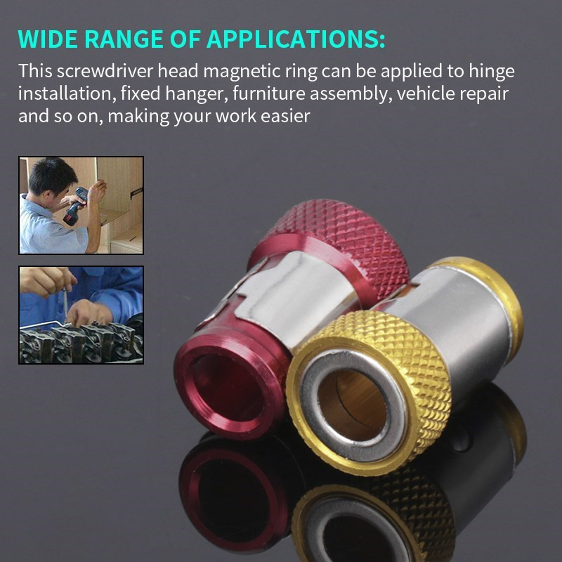 CMCP magnētiskā uzgaļa turētāja sakausējuma elektriskā magnētiskā gredzena skrūvgrieža uzgaļa pretkorozijas spēcīgs magnetizators urbjmašīnas magnētiskajam uzgalim