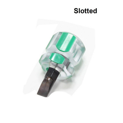 Mini csavarhúzó bit hordozható retekfej hornyolt/Phillips csavarhúzó átlátszó nyelű precíziós javító kéziszerszámok PC-hez