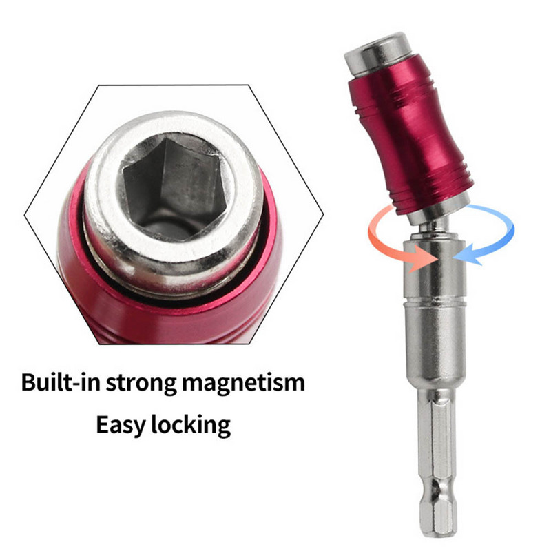 Šešiakampis magnetinis sraigtinis gręžimo antgalis, 1/4 colio gręžimo sraigtas