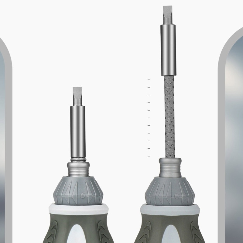 Mini racsnis csavarhúzó Mágneses teleszkópos munkamegtakarító csavarhúzó M89B