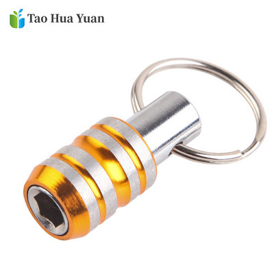 1/4" Εξαγωνικό στέλεχος κατσαβιδιού βάσης επέκτασης ράβδου τρυπανιού βιδωτή προσαρμογέας γρήγορης απελευθέρωσης Εύκολη αλλαγή Κεφαλή παρτίδας τρυπανιού μπρελόκ AA