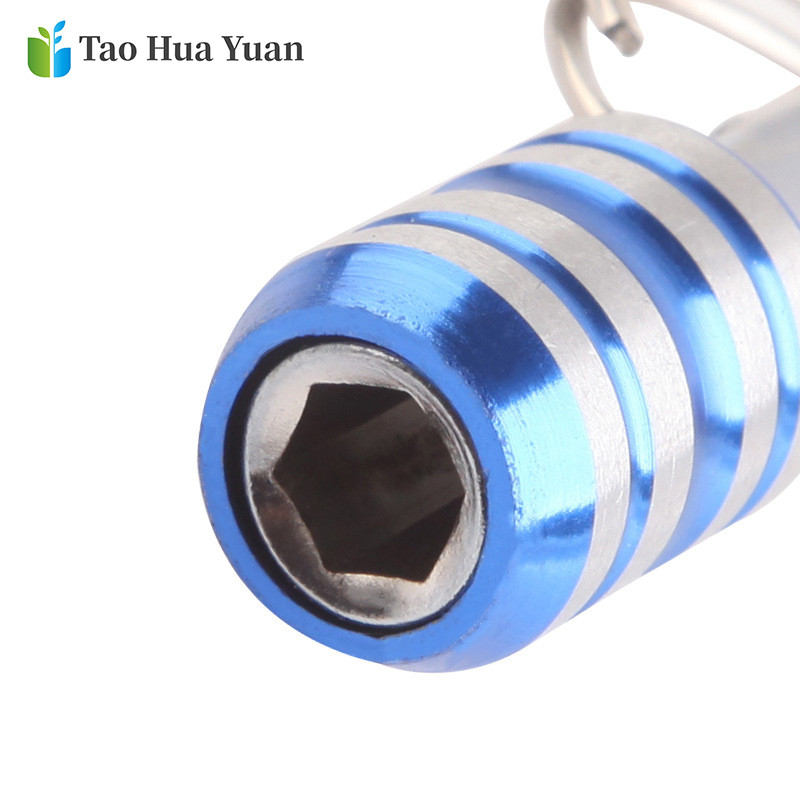 1/4" Εξαγωνικό στέλεχος κατσαβιδιού βάσης επέκτασης ράβδου τρυπανιού βιδωτή προσαρμογέας γρήγορης απελευθέρωσης Εύκολη αλλαγή Κεφαλή παρτίδας τρυπανιού μπρελόκ AA