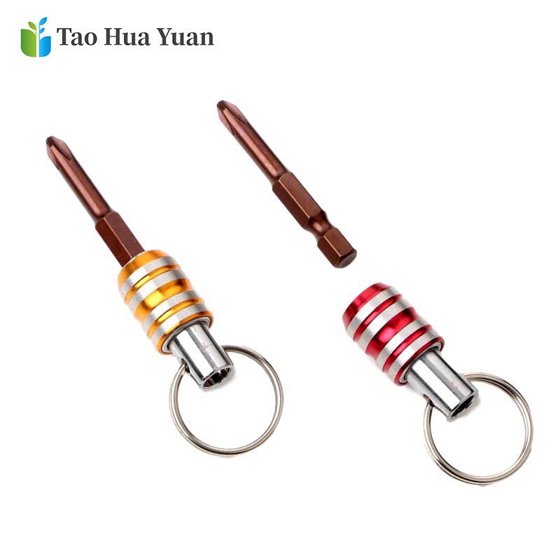 1/4" Εξαγωνικό στέλεχος κατσαβιδιού βάσης επέκτασης ράβδου τρυπανιού βιδωτή προσαρμογέας γρήγορης απελευθέρωσης Εύκολη αλλαγή Κεφαλή παρτίδας τρυπανιού μπρελόκ AA