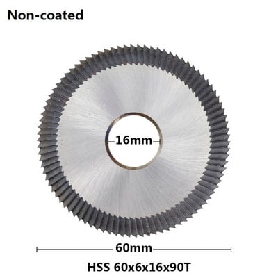 Mașină de copiat chei XCAN 1 buc 60x6x16mm 90 de dinți HSS mașină de tăiat chei Lamă de ferăstrău Se potrivește pe mașina 238BS 2AS pentru fabricarea cheilor