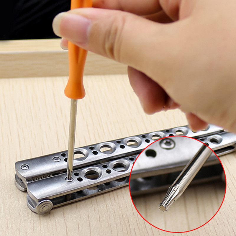 1 tk Kruvikeeraja Multifunktsionaalne TORX T6 + T8 võltsimiskindla augu parandamise täppiskruvikeeraja tasku parandamise tööriist