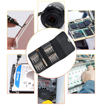 25 в 1 Мини прецизна отвертка Магнитен комплект Електронна Torx отвертка Отваряне Комплект инструменти за ремонт за iPhone Камера Часовник PC