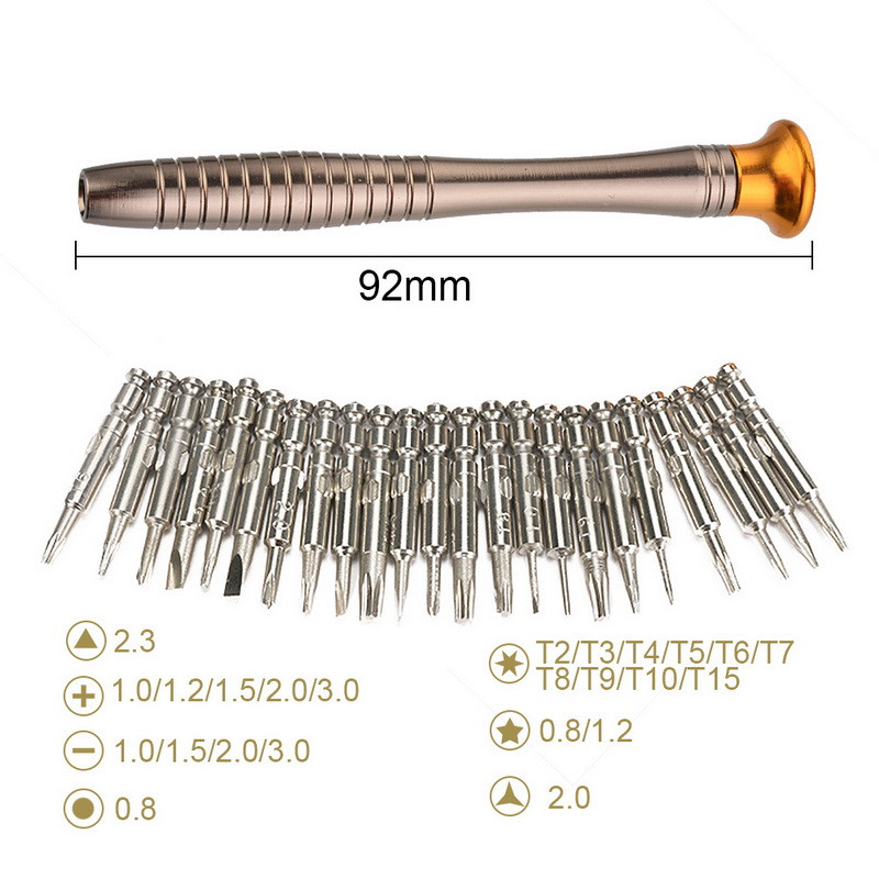 25 σε 1 Mini Precision Screwdriver Magnetic Set Electronic Torx Screwdriver Opening Tools Tools for iPhone Camera Watch PC