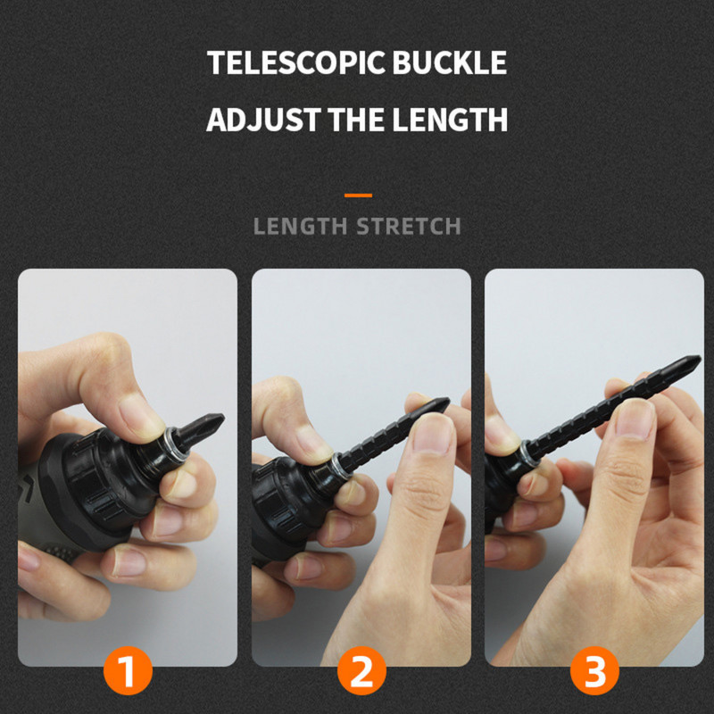 Set de șurubelnițe cu clichet, mâner scurt, burghiu cu canelură în cruce, telescopic, cu scop dublu, scule mici de reparare din oțel crom-vanadiu