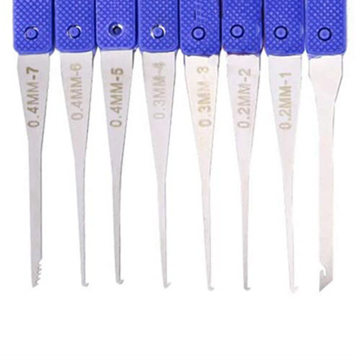 1 sulaužytų raktų išmontavimo rinkinio rinkinys Šaltkalvio įrankių rinkinys, lengvai paimti sulaužyti raktai Užrakinimo taisymo įrankių komplektas