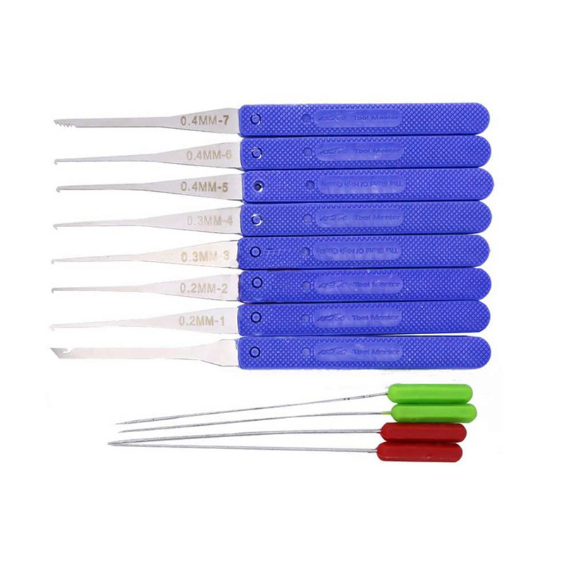 1 sulaužytų raktų išmontavimo rinkinio rinkinys Šaltkalvio įrankių rinkinys, lengvai paimti sulaužyti raktai Užrakinimo taisymo įrankių komplektas