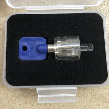 JMCKJ 7-щифтов цилиндър за ключалка със слива, прозрачна тръбна брава, видима кирка, разрез, изрезка, изглед за практика, катинар, обучение, умение за ключар