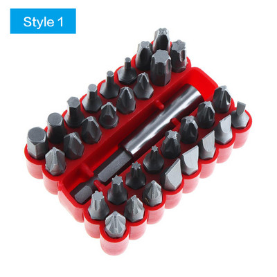 33 bucăți/lot set de șurubelnițe Set de scule de mână cu burghie hexagonale Torx Hex Pozidriv cu șurubelniță speciale Phillips
