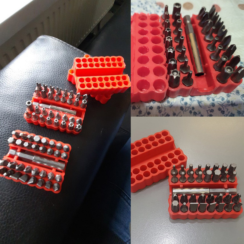 33 bucăți/lot set de șurubelnițe Set de scule de mână cu burghie hexagonale Torx Hex Pozidriv cu șurubelniță speciale Phillips