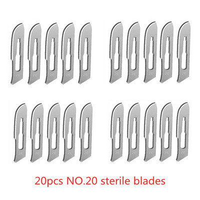 20-100 бр. Хирургически остриета от въглеродна стомана за Направи си сам Рязане Ремонт на телефони Дърворезба Животни Подстригване на вежди Поддръжка Скалпел Нож