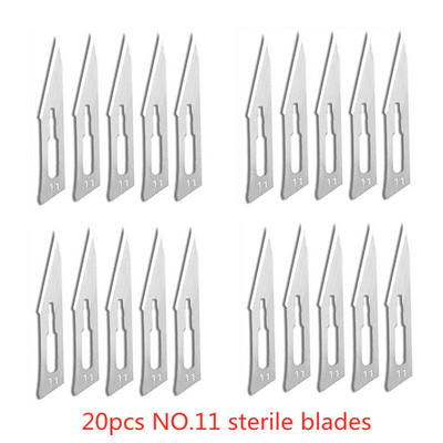 20-100 бр. Хирургически остриета от въглеродна стомана за Направи си сам Рязане Ремонт на телефони Дърворезба Животни Подстригване на вежди Поддръжка Скалпел Нож