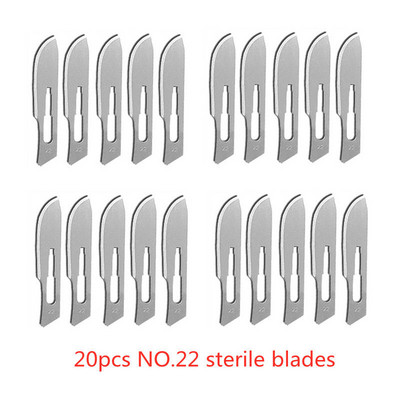 20-100 бр. Хирургически остриета от въглеродна стомана за Направи си сам Рязане Ремонт на телефони Дърворезба Животни Подстригване на вежди Поддръжка Скалпел Нож