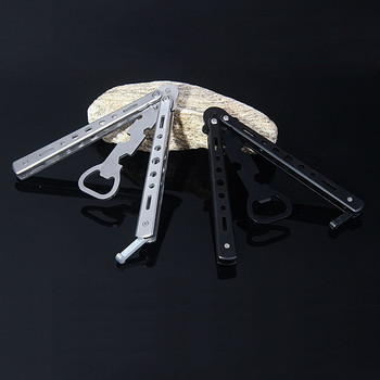 Butterfly Knife Beginner Trainer Transformable Blunt Balisong Pocket Trainer Сгъваема отварачка за бутилки Butterfly Ръчен инструмент за игра