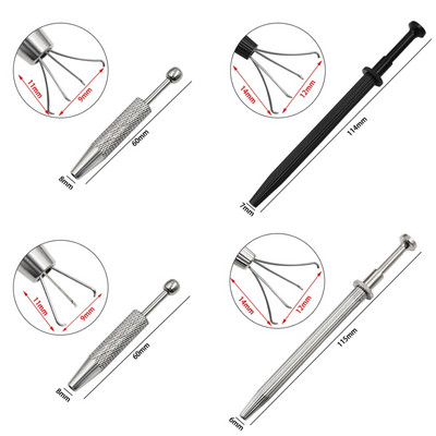 Piercing Ball Grabber Tool Pick Up Tool with 4 Prongs Holder Diamond Claw τσιμπιδάκι για μικρά εξαρτήματα Pickup IC Chips Gems