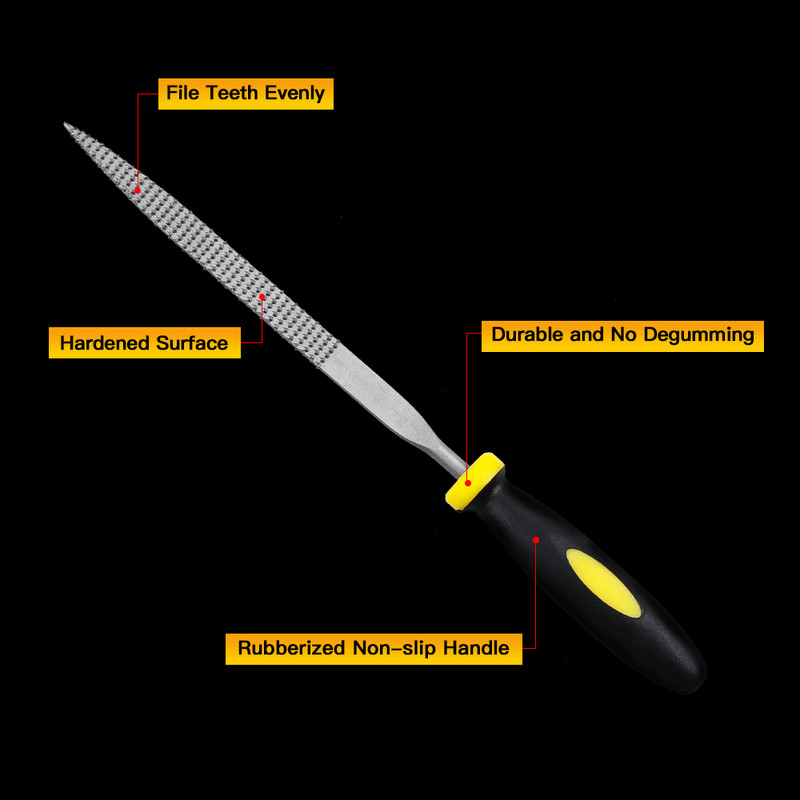 6gab Metāla adatu vīļu komplekts metālam stiklam akmens rotaslietām koka grebšanai slīpēšanai amatniecībai kokapstrādei raspadatu vīlei rokas instrumenti