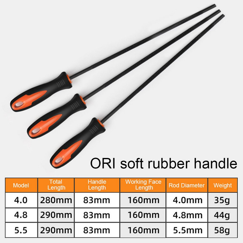 Kiváló minőségű körfűrész láncfűrész-reszelők élező láncfűrészláncok 4 mm-es 4,8 mm-es 5,2 mm-es famegmunkáló kéziszerszámok Új