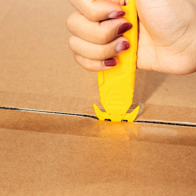 SCIMAKER Safety Box Cutter Utilīta nazis Divpusējs asmens Kartons Paciņa Paka Lente Māja Biroja apsardze Nazis Instrumenti