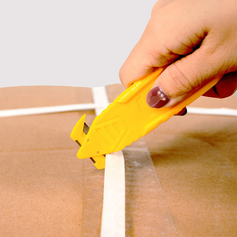 SCIMAKER Safety Box Cutter Utilīta nazis Divpusējs asmens Kartons Paciņa Paka Lente Māja Biroja apsardze Nazis Instrumenti