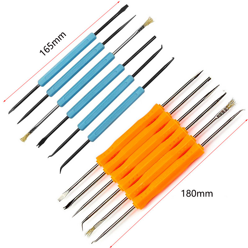 6 vnt / rinkinys laužtuko išlitavimo įrankis Plokštės remontas, komponentų pašalinimas PCB valymo pagalbinis suvirinimo įrankis