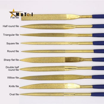 10PCS Diamond Mini Needle File Set Handy Tools Ceramic Crafts DIY Wood Rasp File Needle Jewelry Polishing Carving File Diamond