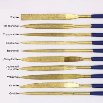 10PCS Diamond Mini Needle File Set Handy Tools Ceramic Crafts DIY Wood Rasp File Needle Jewelry Polishing Carving File Diamond