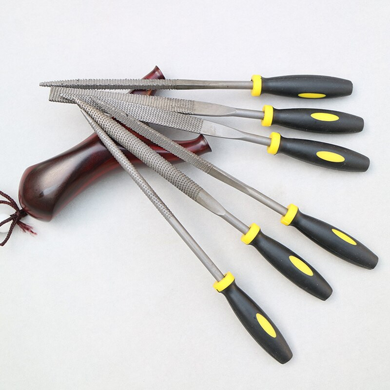 6 tk nõelviilid Mini puidust rasp erinevate viilite komplekt Puusepa viilimistööriist 5x180mm 4x160mm 3x140mm käsitsi puidutöötlemise tööriist