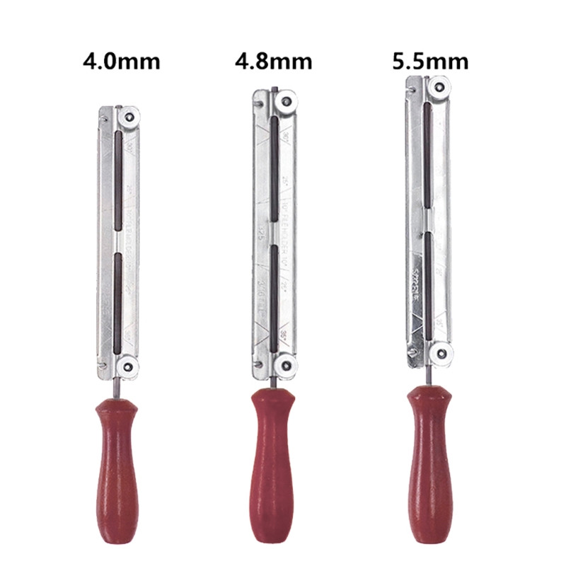 Antikorozinis grandininio pjūklo failo laikiklis 4/4,8/5,5 mm grandinės galąstuvo rinkiniai Ideali įrankio dovana gimtadienio proga Tėvo diena, Kalėdų diena M4YD