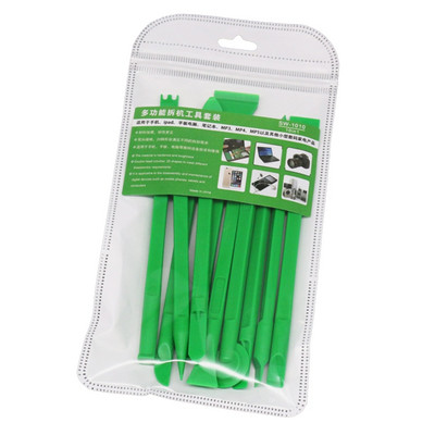 E5BE 10 db/Szett kettős fejű műanyag feszítővas csúszásmentes fogantyúval szétszerelő Spudger nyitóeszköz telefon számítógép javításhoz