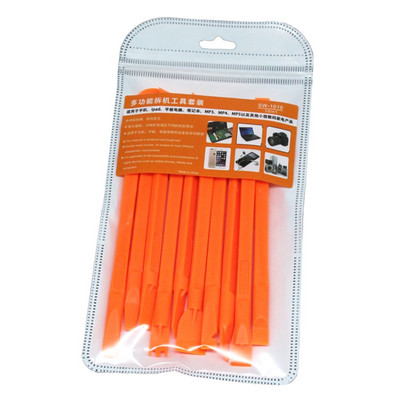 E5BE 10 db/Szett kettős fejű műanyag feszítővas csúszásmentes fogantyúval szétszerelő Spudger nyitóeszköz telefon számítógép javításhoz