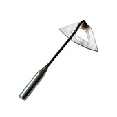 1/2 üreges kapa Teljesen acél edzett üreges kapa kézi gyomlálás gereblye ültetés Zöldség Farm Kerti Kéziszerszámok 15*28,5cm Sliver