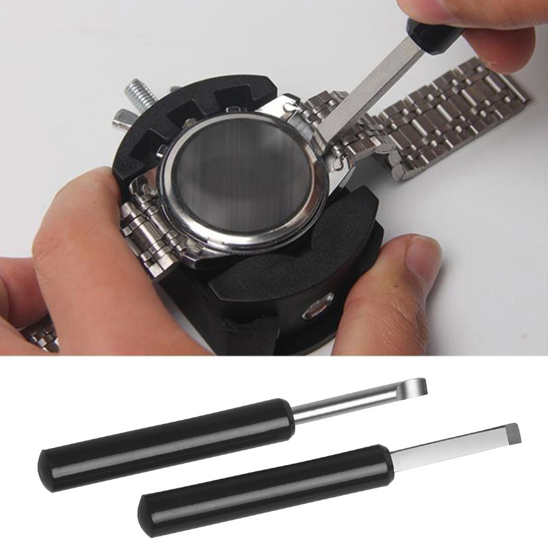 Laikrodžio atidarytuvo įrankis Laikrodžio užpakalinė dėklo atidarytuvas peilis Laikrodžio gamintojo remonto įrankio svirties nuėmimo įrankis Juoda nešiojama rankena
