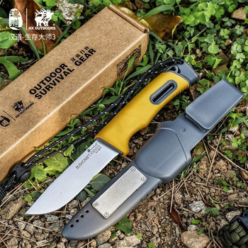 HX OUTDOORS Survival Master 3 тактически прав нож, див нож за оцеляване, самозащита, носете ножове за приключенски лов на открито