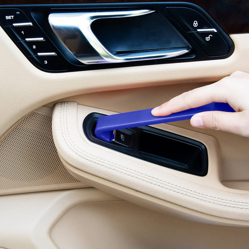 5 vnt Pry automobilio durelių skydelio spaustuko nuėmimo įrankių rinkinys, automobilio salono išmontavimo laužtuvo kniedės sagtis atsuktuvo garso modifikacija