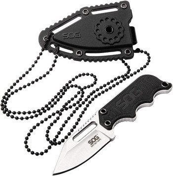 OEM SOG Edc Малки ножове с фиксирано острие Instinct Mini Full Tang Belt Knife and Boot Tactical Knife Sheath and Neck Chain Knife