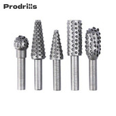 1/4" szár, 5 db forgó reszelő sorja fúrószár készlet fafaragó kézműves szerszám